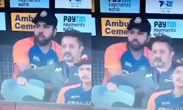 രണ്ടാം ട്വന്‍റി20ക്കിടെ എല്ലാം ഒളിച്ച്​ രോഹിതിന്‍റെ സ്വയംഊട്ടൽ വെടിക്കെട്ട്​​; വൈറലായി വിഡിയോ