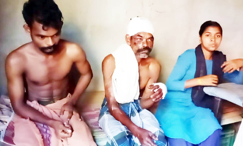 ഗൃ​ഹ​നാ​ഥ​നെ​യും മ​ക്ക​ളെ​യും മ​ർ​ദി​ച്ച​താ​യി പ​രാ​തി