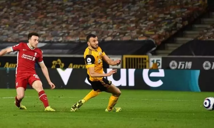 പഴയ തട്ടകത്തിൽ ഗോളടിച്ച് ജോട്ട; വുൾവ്സിനെ കടന്ന് ലിവർപൂൾ പഴയ തട്ടകത്തിൽ ഗോളടിച്ച് ജോട്ട; വുൾവ്സിനെ കടന്ന് ലിവർപൂൾ