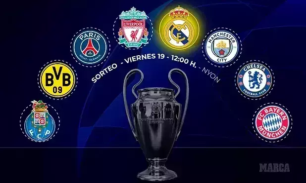 ചാമ്പ്യൻസ്​ ലീഗ്​ ക്വാർട്ടർ: ടീമുകളായി, ലൈനപ്പ്​ അറിയാൻ നാളെ നറുക്കെടുക്കും