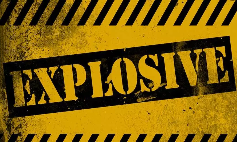 explosive thrown at house