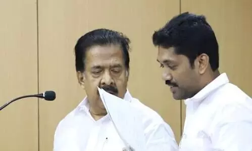 Niyaz Bharati and ramesh chennithala