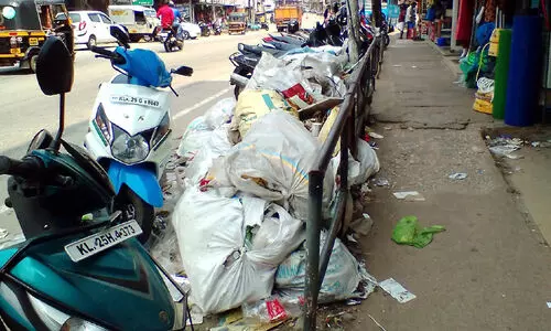 അഞ്ചൽ ടൗണിൽ മാലിന്യം കുന്നുകൂടുന്നു