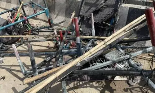 Fire Breaks out in Tent at Singhu Border