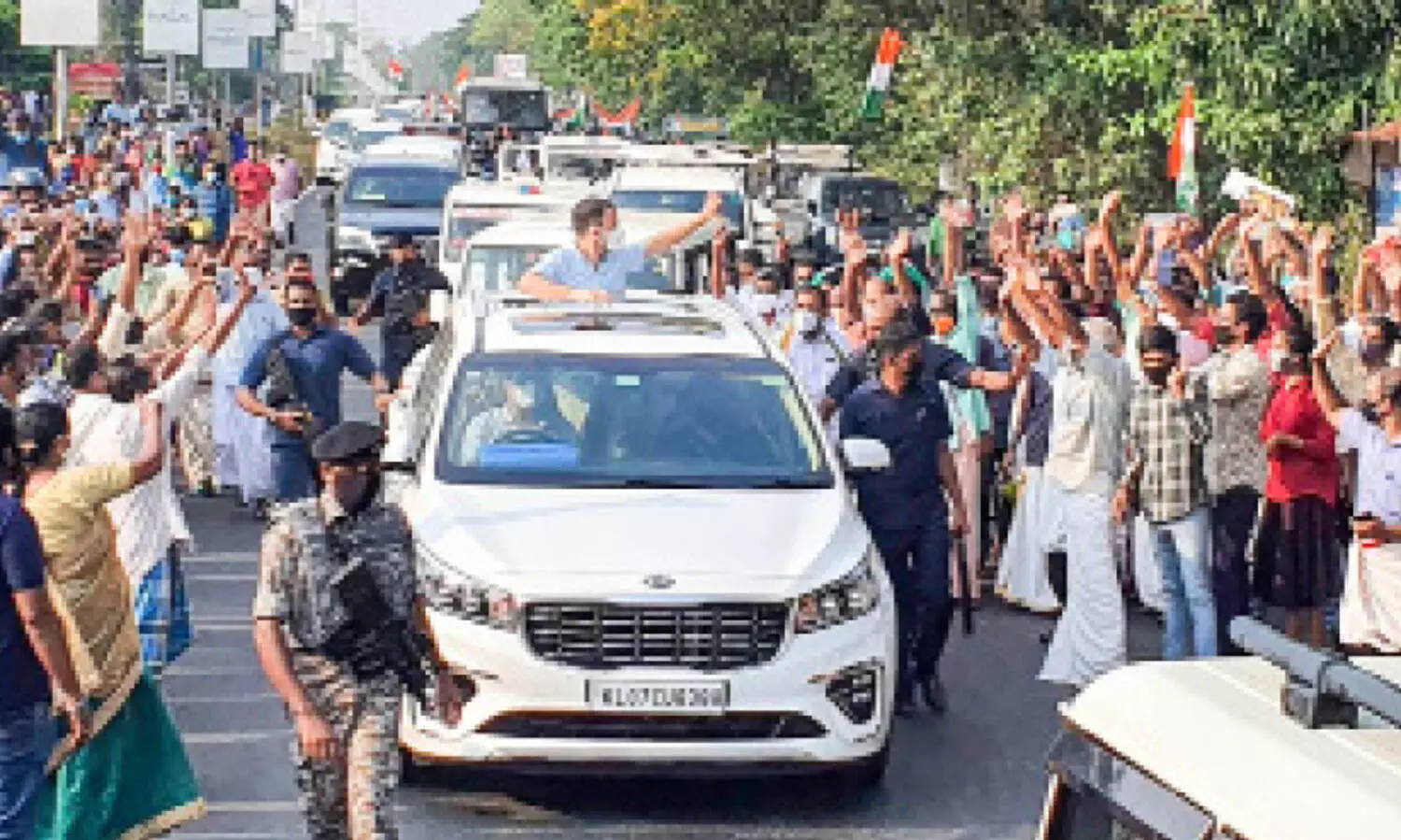 rahul gandhi at Alappuzha