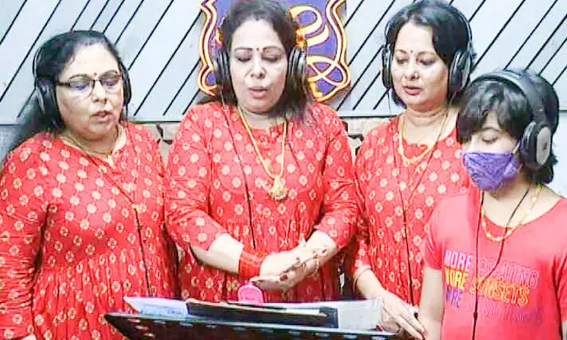 sobhana george and sisters singing