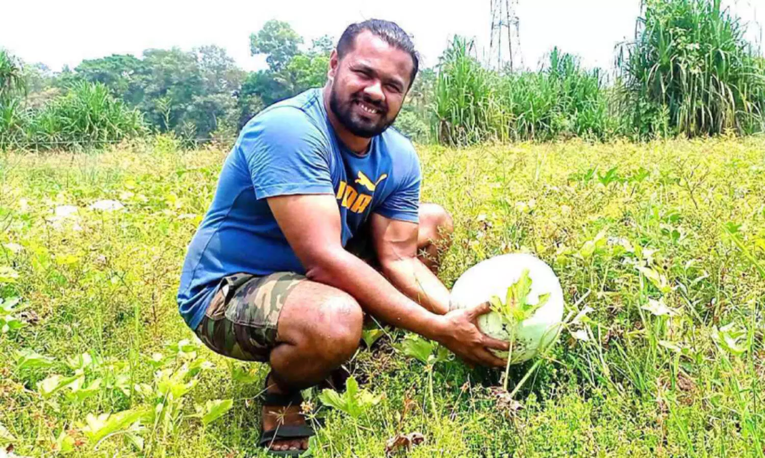 philip chacko in farm land
