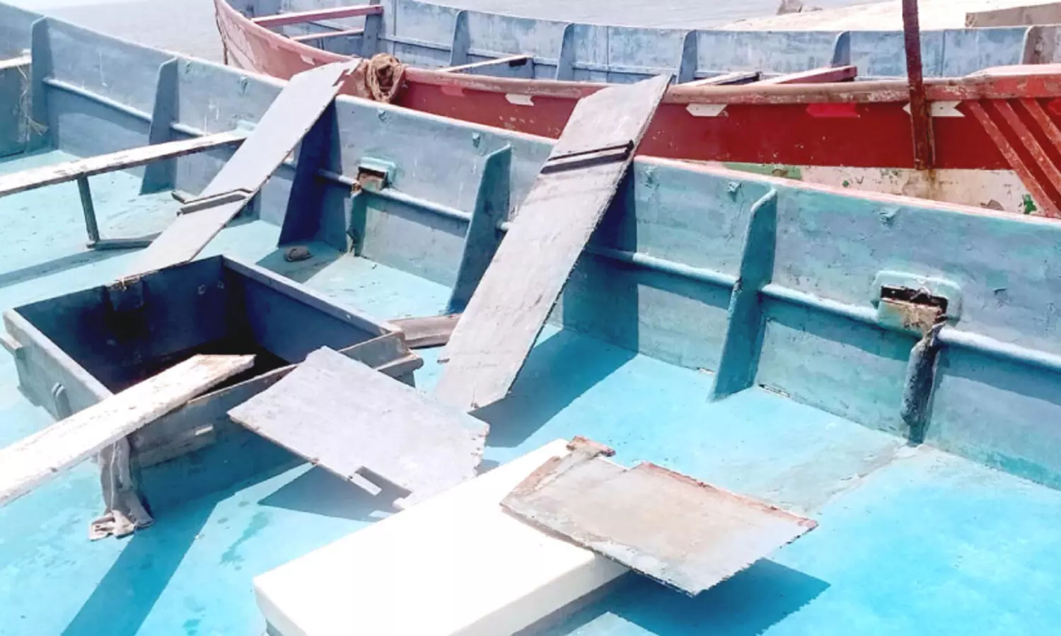 fishing boat vandalised