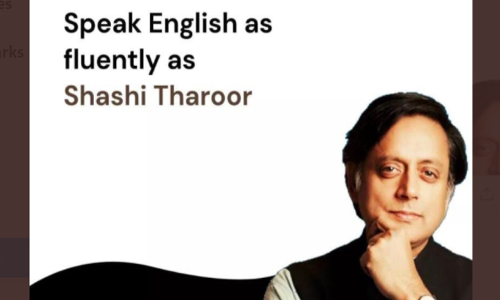 ഒഴുക്കൻ ഇംഗ്ലീഷ്​ പരസ്യവുമായി ബന്ധമി​ല്ലെന്ന്​ തരൂർ; ഇംഗ്ലീഷ്​ സംസാരിക്കുന്നതിന്‍റെ രഹസ്യം വെളിപ്പെടുത്തണമെന്ന്​ സോഷ്യൽ മീഡിയ