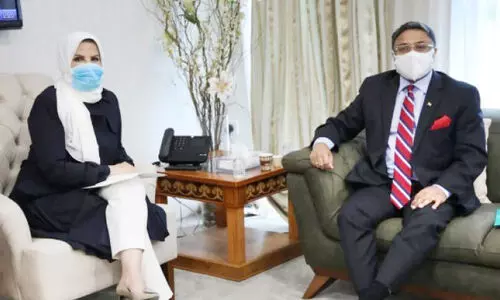 വാ​ർ​ത്താ​വി​നി​മ​യ മ​ന്ത്രാ​ല​യം അ​ണ്ട​ർ സെ​ക്ര​ട്ട​റി​യും അം​ബാ​സ​ഡ​റും ച​ർ​ച്ച ന​ട​ത്തി