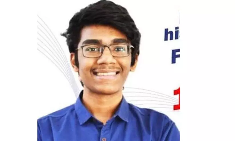 ജി.ഇ.ഇ: ഇന്ത്യക്ക് പുറത്ത് ഒന്നാം റാങ്ക് അശ്വിൻ പ്രശാന്തിന് ജി.ഇ.ഇ: ഇന്ത്യക്ക് പുറത്ത് ഒന്നാം റാങ്ക് അശ്വിൻ പ്രശാന്തിന്