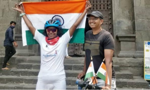 കൊടിയ വേനലും അവളെ തളർത്തിയില്ല; 24 ദിവസത്തിനിടെ പ്രീതി സൈക്കിളിൽ സഞ്ചരിച്ചുതീർത്തത്​ 6,000 കിലോമീറ്റർ