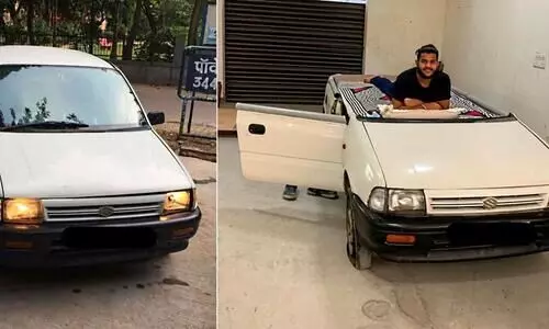 പഴയ കാർ വിൽക്കാൻ തോന്നുന്നി​ല്ലെങ്കിൽ ഇതൊന്ന്​ പരീക്ഷിച്ചാലോ? -മാരുതി സെൻ കിടക്കയാക്കി മാറ്റുന്നത്​ കാണാം