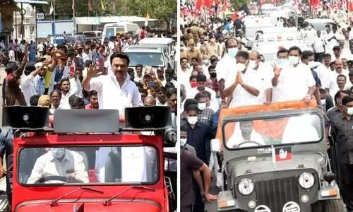 tamilnadu election jeep rally