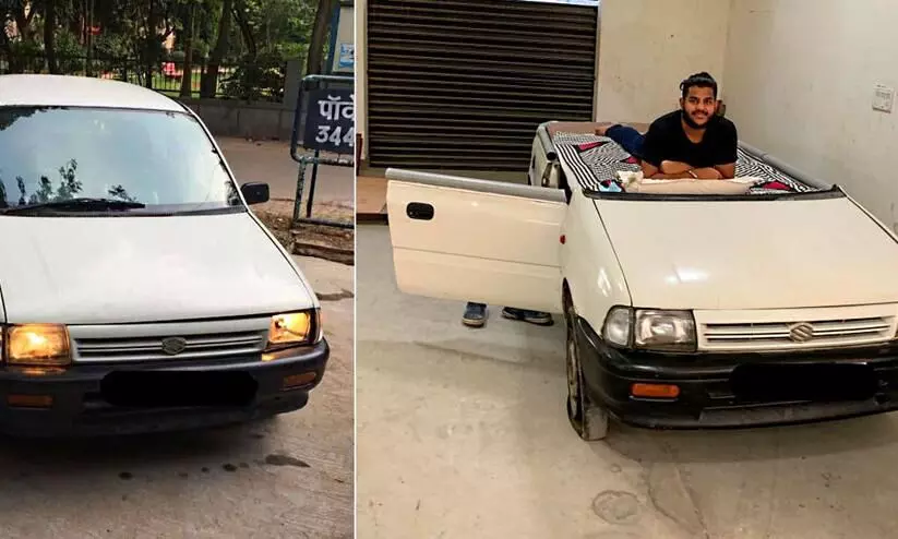 പഴയ കാർ വിൽക്കാൻ തോന്നുന്നില്ലെങ്കിൽ ഇതൊന്ന് പരീക്ഷിച്ചാലോ? -മാരുതി സെൻ കിടക്കയാക്കി മാറ്റുന്നത് കാണാം പഴയ കാർ വിൽക്കാൻ തോന്നുന്നില്ലെങ്കിൽ ഇതൊന്ന് പരീക്ഷിച്ചാലോ? -മാരുതി സെൻ കിടക്കയാക്കി മാറ്റുന്നത് കാണാം