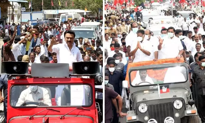 tamilnadu election jeep rally