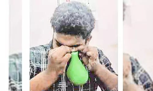 balloon filling with eyes