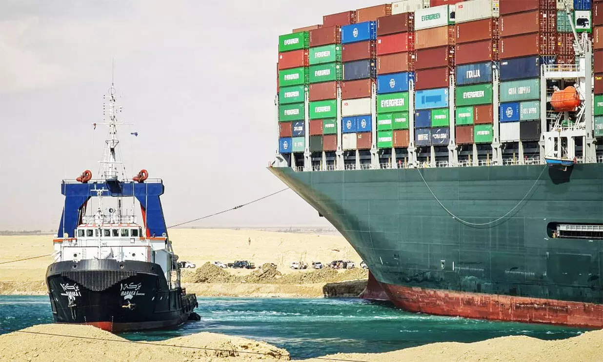 Suez Canal ship block