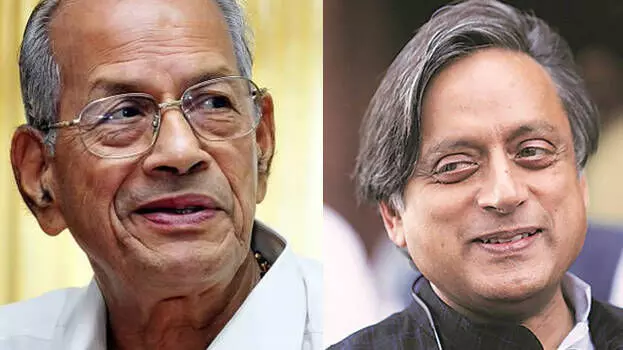 ബീഫ് നിരോധനം, ലവ് ജിഹാദ്; ഉത്തരം നൽകാതെ ഇ.ശ്രീധരൻ എണീറ്റുപോയി; ഇതാണോ ബി.ജെ.പിയുടെ ആദർശവാനെന്ന് തരൂർ ബീഫ് നിരോധനം, ലവ് ജിഹാദ്; ഉത്തരം നൽകാതെ ഇ.ശ്രീധരൻ എണീറ്റുപോയി; ഇതാണോ ബി.ജെ.പിയുടെ ആദർശവാനെന്ന് തരൂർ