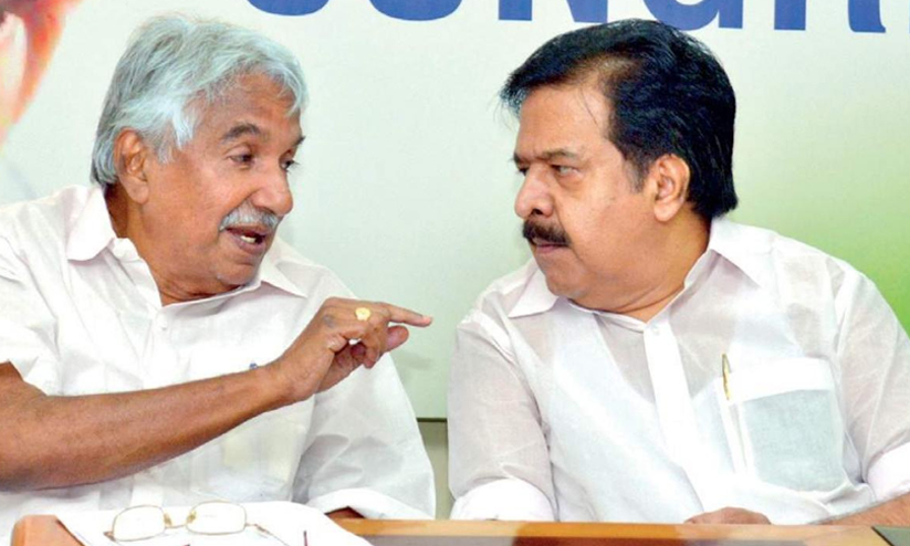 oommen chandy, chennithala oommen chandy, chennithala