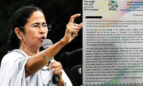 ബി.ജെ.പിക്കെതിരെ ഒന്നിച്ച്​ പോരാടാൻ സമയമായി -സോണിയ അടക്കം പ്രതിപക്ഷ നേതാക്കൾക്ക്​ ​ മമതയുടെ കത്ത്​