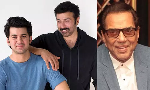 സണ്ണി ഡിയോളിന്‍റെ ഇളയ മകൻ ബോളിവുഡിലേക്ക്​​; പ്രേക്ഷകരുടെ പിന്തുണ തേടി ധർമേന്ദ്ര