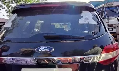 Tikaits car was damaged after an attack on his convoy