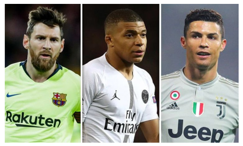 messi, mbappe, cristiano