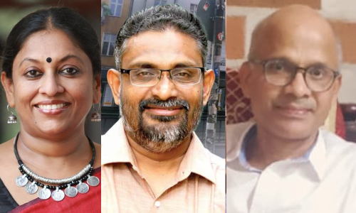 kr meera, benyamin, karunakaran