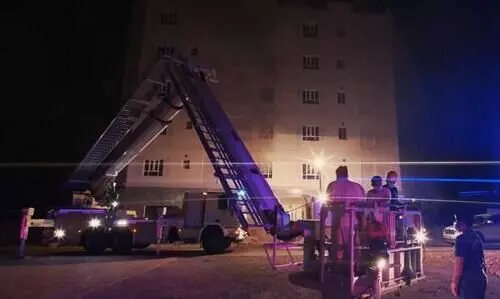 മസ്​കത്തിൽ കെട്ടിടത്തിൽ തീപിടിത്തം