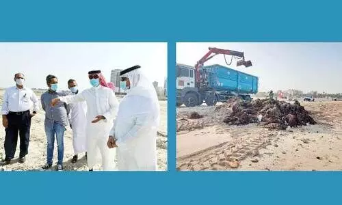 ക​ർ​ബാ​ബാ​ദ്​ ബീ​ച്ചി​ൽ ശു​ചീ​ക​ര​ണം ഉൗ​ർ​ജി​തം