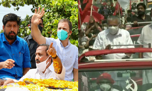 rahul gandhi and pinarayi