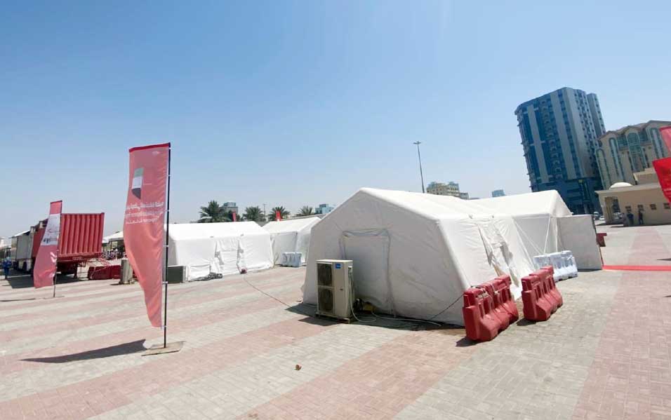 നഗരഹൃദയത്തില്‍ കോവിഡ് പരിശോധനയും വാക്സിന്‍ സൗകര്യവും ഒരുക്കി അജ്മാന്‍