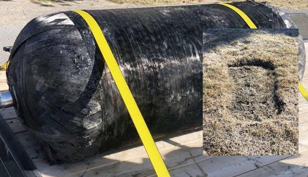 സ്​പേസ്​ എക്​സിന്‍റെ റോക്കറ്റ്​ അവശിഷ്ടം പതിച്ചത്​ കൃഷിയിടത്തിൽ; വീഴ്​ച്ചയുടെ ആഘാതത്തിൽ കുഴി രൂപപ്പെട്ടു