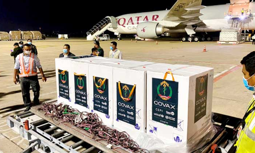 കോ​വി​ഡ്​ വാ​ക്​​സി‍െൻറ വ​ൻ ശേ​ഖ​രം എ​ത്തി