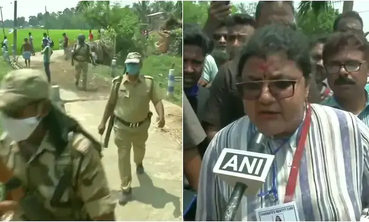 ബംഗാളിൽ തൃണമൂൽ സ്​ഥാനാർഥി സുജാത മണ്ഡലിനെ അടിച്ചോടിച്ച്​ ബി.ജെ.പി പ്രവർത്തകർ; വിഡിയോ പങ്കുവെച്ച്​ തൃണമൂൽ