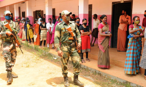 voters waiting for vote voters waiting for vote