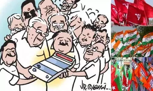 വടകരയും കൊടുവള്ളിയും പോകും; എല്ലാം ശരിയാകില്ലെന്ന് എൽ.ഡി.എഫ്, കോഴിക്കോട് അഞ്ചു സീറ്റ് ഉറപ്പെന്ന് യു.ഡി.എഫ് വടകരയും കൊടുവള്ളിയും പോകും; എല്ലാം ശരിയാകില്ലെന്ന് എൽ.ഡി.എഫ്, കോഴിക്കോട് അഞ്ചു സീറ്റ് ഉറപ്പെന്ന് യു.ഡി.എഫ്