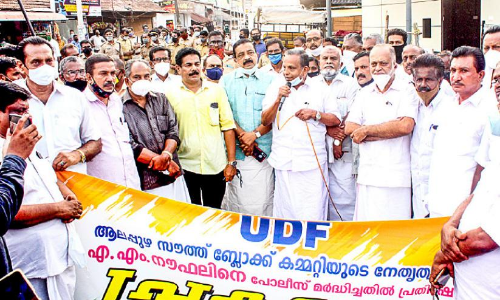 സൗത്ത് പൊലീസ് സ്​റ്റേഷനിലെ ഉദ്യോഗസ്ഥര്‍ സി.പി.എമ്മിനായി പണിയെടുക്കുന്നു –എ.എ. ഷുക്കൂര്‍