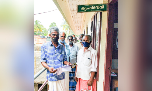 നെല്ല്​ സംഭരണം: കർഷകർ കൃഷിഭവന്‍ ഉപരോധിച്ചു