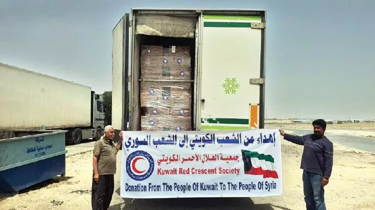 ജോർഡനിലേക്ക് മൂന്ന് ട്രക്ക് സഹായവസ്തുക്കൾ അയച്ചു ജോർഡനിലേക്ക് മൂന്ന് ട്രക്ക് സഹായവസ്തുക്കൾ അയച്ചു