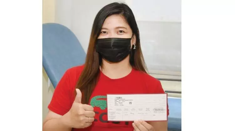 ദ​ശ​ല​ക്ഷാ​മ​ത്​ വാ​ക്​​സി​ൻ ഡോ​സ്​ സ്വീ​ക​രി​ച്ച​വ​ൾ ബേ​ബി മ​നാ​ലോ