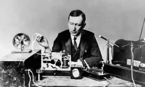 marconi with his radio