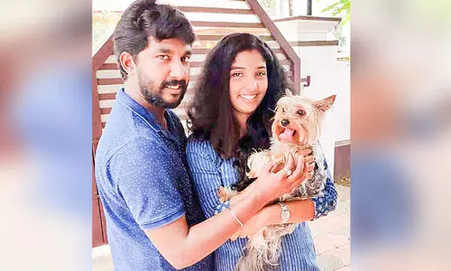 adarsh and malavika with yahoo