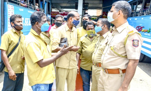 covid awarness by motor vehicle department