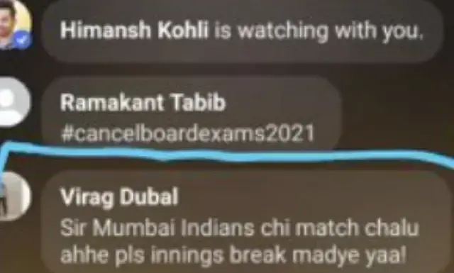 മുഖ്യമന്ത്രി ഉദ്ധവിന്‍റെ ലോക്​ഡൗൺ പ്രസംഗം ​മുംബൈ ബാറ്റിങ് കഴിഞ്ഞുപോരെയെന്ന്​​ അപേക്ഷിച്ച്​ ആരാധകൻ