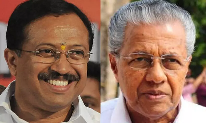 v muraleedharan, pinarayi vijayan v muraleedharan, pinarayi vijayan
