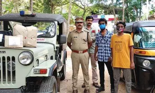 ഓട്ടോയിൽ കടത്തിയ നാലുകിലോ കഞ്ചാവുമായി യുവാക്കൾ പിടിയിൽ