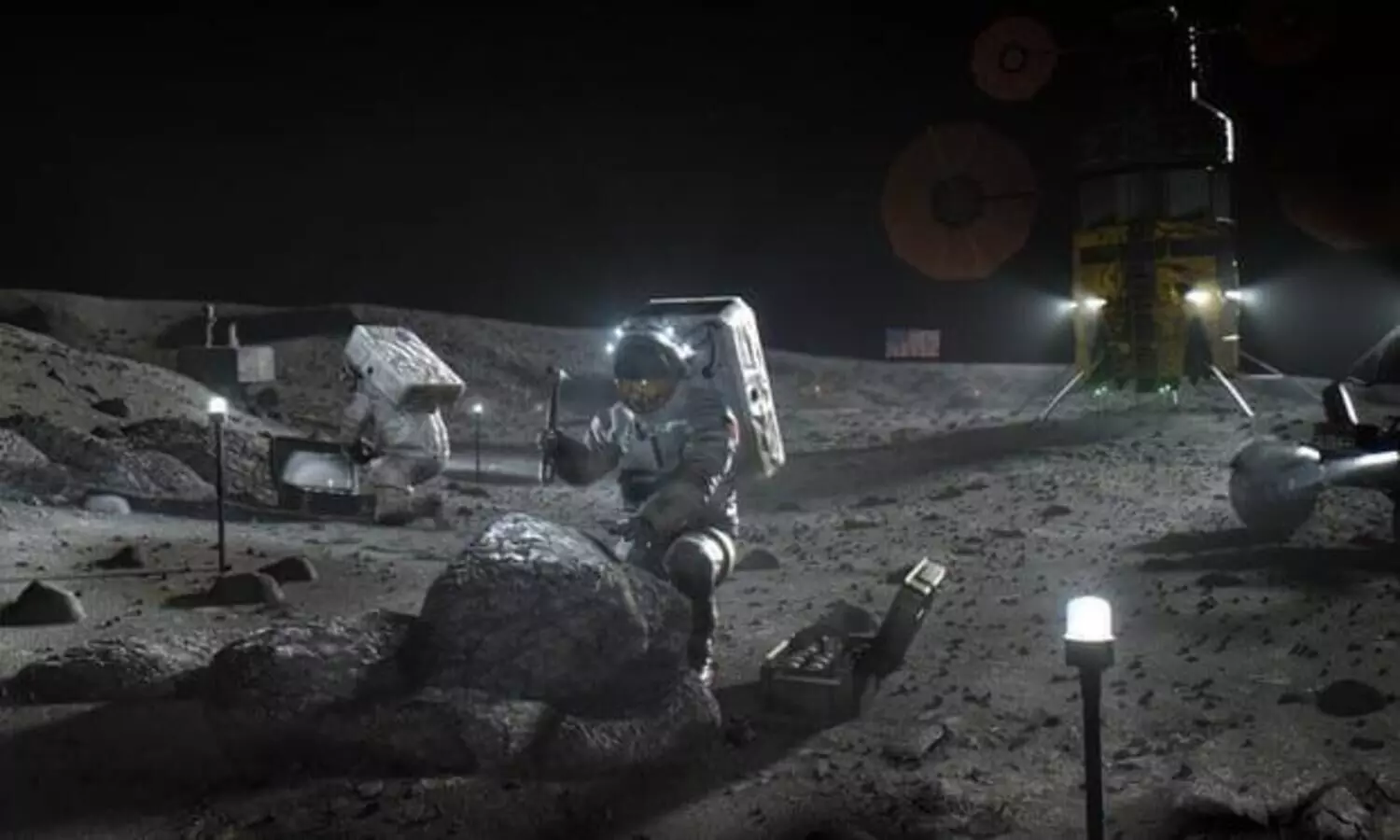 മനുഷ്യനെ​ വീണ്ടും ച​ന്ദ്രനിലെത്തിക്കാൻ നാസ; പങ്കാളിയായി ഇലോൺ മസ്​കിന്‍റെ സ്​പേസ്​ എക്​സ്​