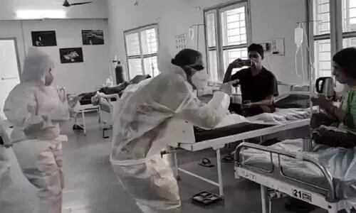 വരുന്നിടത്തുവെച്ച്​ കാണാം -കോവിഡ്​ രോഗികൾക്കുവേണ്ടി ഡാൻസ്​ ചെയ്ത്​ ആരോഗ്യ പ്രവർത്തകർ